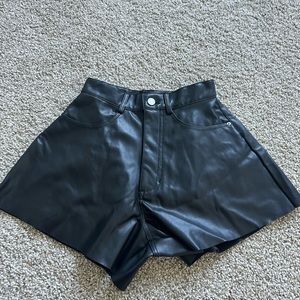 We wore what leather shorts